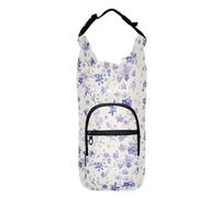 linqin Lavender Blush Grids Bottle Carrier with Bottles Easy-To-Carry Water Bottle Carrier for Biking Water Bottle Holder Bag Fits 20/24/32/40 oz Bottles, Lavender Blush Grids, 1 size, Claasic