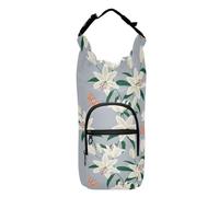 linqin Lily Flowers Garden Bottle Holder Lightweight Insulated Bottle Carrier Bottle Water Holder Fits 20/24/32/40 oz Bottles