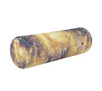 linqin Memory Foam Cervical Neck Pillow with Removable Cover Ergonomically Designed for Head, Back, and Legs, Yellow Alpacas