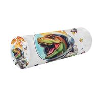 linqin Memory Foam Neck Pillow with Washable Cover for Sleeping, Relieve Pain and Pressure, Astronaut T-rex on Fire Funny SpaceOneSize
