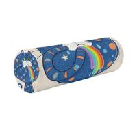 linqin Memory Foam Round Neck Pillows with Removable Washable Cover Ergonomically Designed for Head, Back, and Legs, Rainbow Vomit Cat Funny Cute OneSize