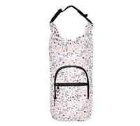 linqin Peach Red Flowers Country Water Bottle Carrier Versatile Water Bottle Carrying Bag Hiking Water Bottle Holder Fits 20/24/32/40 oz Bottles