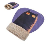 linqin Pet Snuggle Sack for Cute Winter Giant Cat Medium Purple Cat Bag Sleeping Cuddle Cave for Cats and Small Dog Cozy Washable