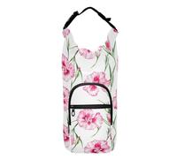 linqin Pink Flowers Water Bottle Holder Sling Easy-to-Carry Insulated Water Bottle Holder Water Bottle Belt Holder Fits 20/24/32/40 oz Bottles, Pink Flowers, 1 size, Claasic
