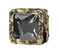 linqin Sparrow Birds Mini Clear Makeup Bag Clear Toiletry Bag Nail Polish Organizer Bag for Flying, Sparrow Birds, 1 size, Sparrow Birds, 1 size