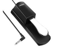 Linrax LP1 Sustain Pedal for Keyboard, Universal Piano Pedal with Polarity Switch for Electronic Keyboard, Digital Piano, MIDI Keyboard, Synthesizer, 6.35mm Input Plug, 1.6m Cable, Piano Accessories