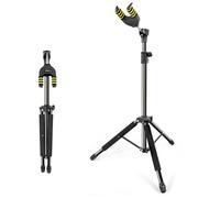 Linrax LS1 Folding Guitar Stand, Auto-Lock Guitar Holder, Adjustable Height and Base, Universal Floor Stand for Acoustic Classical Electric Guitar Bass Ukulele Banjo Mandolin, Tripod Display Rack