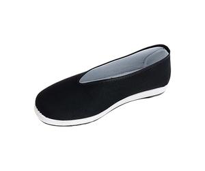 LinRim Chinese Kung Fu Trainers, Traditional Beijing Style Shoes, Rubber Sole, Unisex Slip On Trainers, No Laces, Sports Shoes, Walking Shoes, Road Running Shoes, Breathable Slippers, darkgray, 7 UK