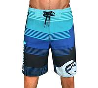 LinRim Men's Swimming Trunks Long Quick-Drying Board Shorts Leisure Shorts Knee-Length Swim Trunks Short Board Shorts Surf Shorts Swim Shorts with Drawstring Summer Quick-Drying Beach Shorts, blue, M