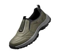LinRim Trainers and Sports Shoes for Men, Extra Wide Running Shoes, Without Laces, Walking Shoes, Outdoor Fitness, Road Running Shoes, Breathable Slip-On Shoes, Non-Slip Rubber Soles, AG, 11.5 UK