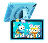 LINROM 7 inch Tablet, 36GB RAM 256GB ROM (Expandable SD), Android 15 tablet, Parental Control, FHD Screen, 6580mAh, 5MP+2MP, 5Ghz WiFi 6, Bluetooth 5, Educational Tablet (Blue)