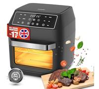 Linsar - Air Fryer with Rotisserie - 12l XL Multifunctional Mini Oven - 6 Air Fryer Accessoires - Large Airfryer with Digital LED Display - Pre-Programmed Settings - up to 200°C - 1700W