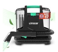 Linsar - Carpet Cleaner - Portable Carpet Washer & Vacuum Machine - 1L Dual Tank Technology - Wet & Dry Vacuum Cleaner for Car Seat, Sofa, Upholstery & Stair - with 2 Accessories - 400 Watt