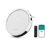 Linsar - Robot Vacuum - 3000 Pa, 100 min running time - For carpet, pet hair, hard floors - Robot hoover with charging station, remote control and app (White)