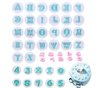 LINSIBEI 36 Pcs Alphabet Number Cookie Cutter Baby Shower Icing Letter Cutters Fondant Cake Decorating for Wedding Birthday Christmas Baby Shower Party