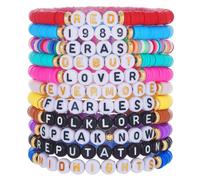 LINSIBEI Colorful Friendship Bracelets, taylor swift bracelets,11pcs T-a-y Bracelet Set-Singer Jewelry Accessories Birthday Gifts for Women and Girls