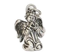 LINSION 925 Sterling Silver Cute Praying Angel Charms Pendant TA368A (Small Size)