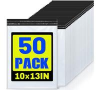 LINSIRON 50 Pcs Poly Mailers Shipping Bags 10x13 Inch Packaging Clothes Polymailers Envelopes Mailing Package Self Seal Shipping Envelopes Waterproof Poly Bags Small Business Supplies Package White