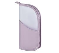 Linsiter Makeup Brush Organizer Bag, High Capacity Portable Stand-Up Makeup Brush Holder (Purple)