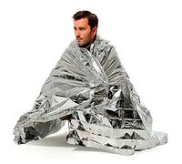 Linsition Emergency Blanket Emergency Blanket Emergency Foil for Outdoor Use, Gold and Silver Emergency Blanket for Survival, for Camping, Hiking and Car Use