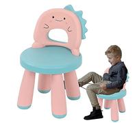 Linsition Kid Step Stool | Stepping Stool For Kids,Dinosaur Child Chair Full Backrest, Non-slip Pad, Toughness For Classroom Kindergarten
