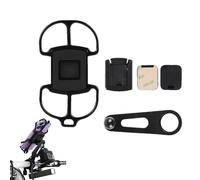 Linsition Motorcycle Phone Mount - Universal Adjustable Shock-absorbing Clip,Bicycle Phone Holder - for Navigation GPS Viewing Video Recording Live Streaming Video Calls Driving Road Mountain