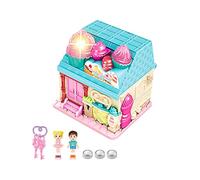 Linsition Princess Castle ,Pretend Play Building Playset Toys with Lights - Playhouse Gift for 3+ Year Old Girls, Doll House Christmas Decorations Gift for Ages 3+