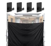 Linsition Rear Door Shower Curtain| Adjustable Rear Door Shower/Changing Curtain, Campers Van Curtains With Magnetic Hooks, Changing Car Cover For Truck Travel Van Family Trip RV SUV Vehicle