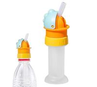 Linsition Water Bottle Spout Lid - with Straw Reusable Leak Proof Replacement Top | Water Bottle Lid | for Kids Adults Juice Drinking Beverage Liquid Home Travel School