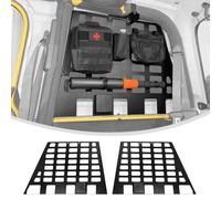 Linskip Hard Top Rear Window MOLLE Panels Compatible with 1997-2006 Jeep Wrangler TJ, Side Storage Racks for Jeep TJ 2Door, Trunk Cargo Carrier Tool Organizer for Jeep TJ Accessories(Pair, Black)