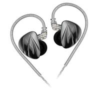 Linsoul Joyodio SHINE HiFi 1DD+2BA Hybrid Driver In Ear Monitor IEM, with 4-Level Tuning Switch, Detachable 8 Strands Silver-plated Cable, Zinc Alloy Faceplate, 3D Printed Shell (Black, Without Mic)