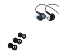 Linsoul Kiwi Ears Astral 1DD+6BA Hybrid In Ear Monitor (Blue)+Kiwi Ears Flex Earbud Tips (Black)