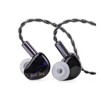 Linsoul Kiwi Ears Cadenza 10mm Beryllium Dynamic Driver IEM 3D Printed with Detachable Interchangeable Plug 0.78 2pin 3.5mm IEM Cable for Musician Audiophile (Purple)