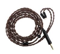 Linsoul Kiwi Ears Terras IEM Cable, 4N Single Crystal Copper 32AWG 4-Core In Ear Monitor Cord, 1.25m Length HiFi Upgrade Wire with Interchangeable 3.5mm/4.4mm Plug for Orchestra Lite Mangird Tea Pro