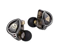 Linsoul QKZ x HBB 10mm Titanium-Coated Diaphragm HiFi In-ear Monitor Earphones with Semi-open Cavity, Detachable 2Pin Silver-plated Cable, Noise Canceling for Audiophile (With mic)