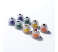 Linsoul Tangzu Tang Sancai Noble Earbud Tips,Stainless Steel IEM Ear Plugs,Replaceable Liquid Silicone Eartips,4 Pairs,Optional XS/S/M/L Size for in Ear Earphones (XS/S/M/L- Each Size)