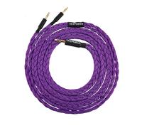 Linsoul Tripowin GranVia Upgraded OFC Headphone Replacement Cable, Dual 3.5mm Connector to 4.4mm TRRRS Stereo Headphone Cable,for HE4XX/HE-400i/HE400se/Goldplanar/Focal ELEGIA(Purple, 2m)