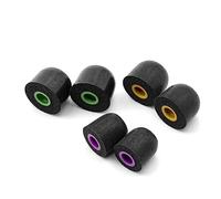 Linsoul Tripowin TP45 Spiral Groove Memory Foam Eartips, 2 Pairs in Ear Monitor Ear Plugs Suitable for 4.5mm-6.5mm Earphone Nozzle (L)