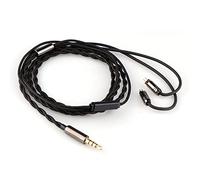 Linsoul Tripowin Zombur 4N High Purity OFC Oxygen Free Cable HiFi IEM Cable with Microphone, Cotton Yarn Outer Layer for Audiophile Replacement (With Mic, 3.5mm, 2PIN)