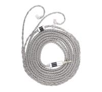 Linsoul Tripowin Zonie 16 Core Silver Plated IEM Cable, 2m Length | Extended Earbud Cord, HiFi Wired Earbuds Earphone Cable, in Ear Monitor Wire for Audiophile Musician, Recessed 2Pin