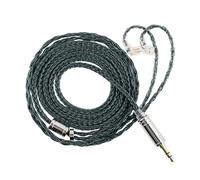 Linsoul Tripowin Zonie IEM Cable, 16 Core Silver Plated Earphone Upgraded Cords, 1.25m SPC in Ear Monitor Cable for ZS10 PRO 2 AS10 PRO ZSN PRO X Wan’er SIMGOT EM6L(Recessed 2pin, 3.5mm)(Moss)