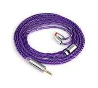 Linsoul Tripowin Zonie IEM Cable, 16 Core Silver Plated Earphone Upgraded Cords, 1.25m SPC in Ear Monitor Cable for 7hz Zero:2 Orchestra Lite Cadenza Hype4 Supermix4(2pin 0.78mm, 4.4mm)