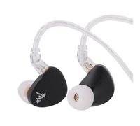 Linsoul WGZBLON SHU in Ear Monitor,Dual Dynamic Driver HiFi IEM Earphones,Professional DAC Chip Wired Earbuds,Zinc Alloy Shell,High-Purity Silver-Plated Cable for Audiophile (3.5mm No Mic, Black)