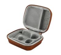 Linsoul ZiiGaat PELLEPOD Leather Earbud Case, Waterproof IEM Storage Box, Hard Carrying Bag, Protective Storage Box, Fit for Earphone ZS10 Pro, Zero: 2, EM6L, EW300, SuperMix 4, Orchestra Lite (Brown)