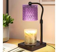 Linstaine Candle Warmer Lamp with Timer Dimmer Adjustable Height, White Elephant Gifts for Women, House Warming New Home Decor Gifts for Mom, Electric Wax Warmer for Jar Candles, Purple