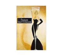 L'instant Taittinger Champagne Poster Canvas Poster Wall Art Decor Print Picture Paintings for Living Room Bedroom Decoration 24x36inch(60x90cm)