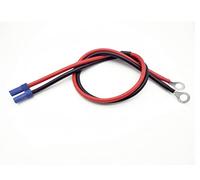 LINSYRC 1-Pack EC5 Female Connector to 8mm O-Ring Terminal Extension Cable 50CM 10AWG Wire for RC Car ESC Jump Starter Emergency Power Cord Automotive Emergency Battery