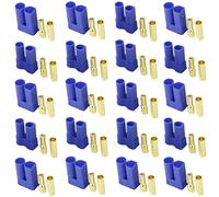 LINSYRC 10 Sets EC5 Battery Connector Gold-plated 5.0MM Banana Plug Bullet Male Female Connector Adapter for RC Battery (EC5)