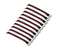 LINSYRC 10PCS 2S-6S JST XH Lipo Balance Extension Lead Cable 3S 4-Pin JST XH Male to Female Connector Plug with 15CM 22AWG Silicone Wire (3S)