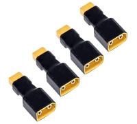LINSYRC 4pcs XT60 Female Connector to XT90 Male Connector Adapter for RC Lipo Battery ESC (XT60 Female to XT90 Male)